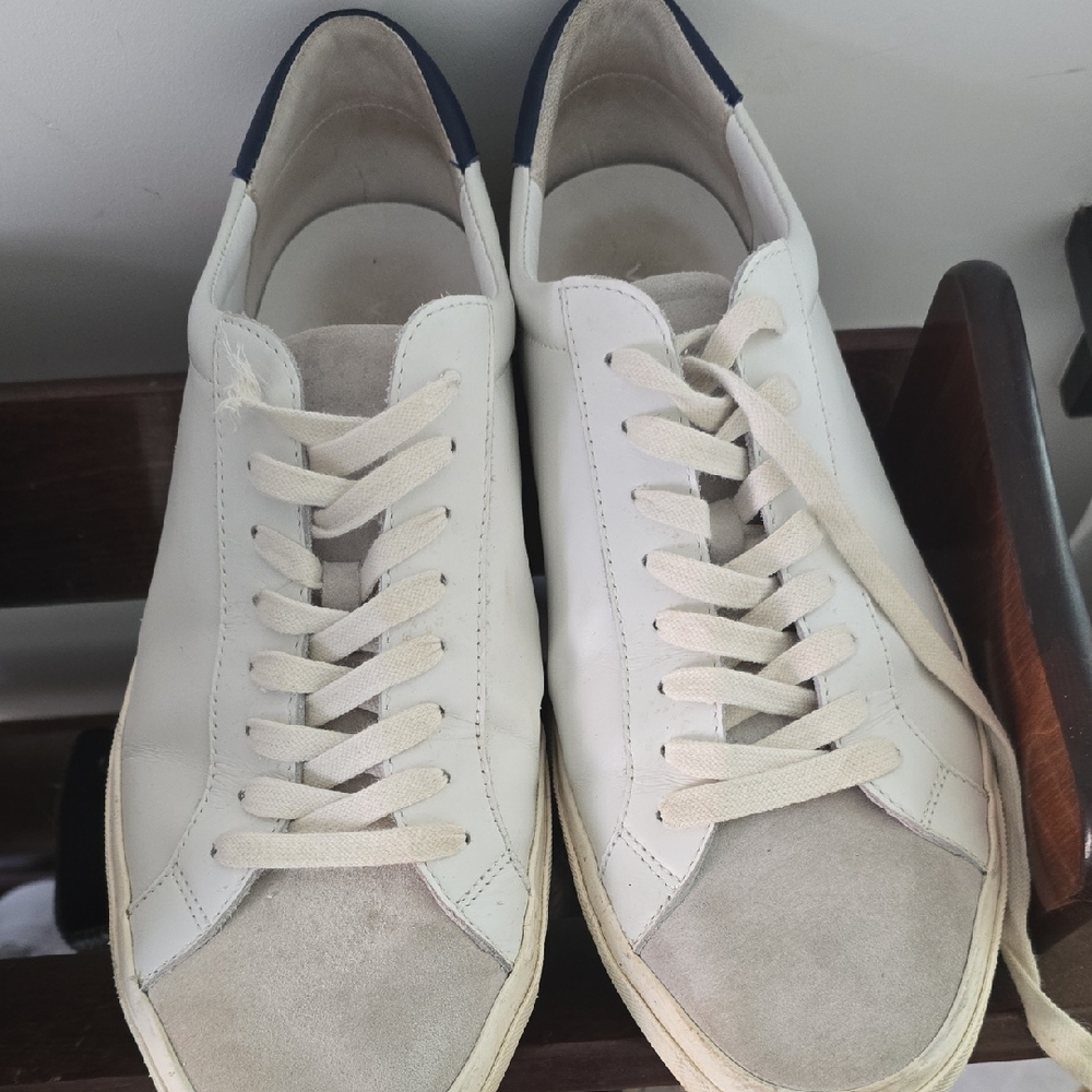 Vince White and Tan Men's Sneakers
